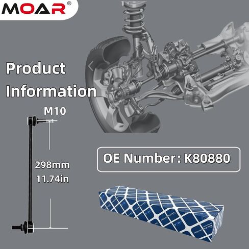 Moar for Ford Focus C-Max Escape ｜ Front Sway Stabilizer Bar end Link Kit 2 PCS اليسار واليمين ｜ OE#： K80880 Black in Kuwait