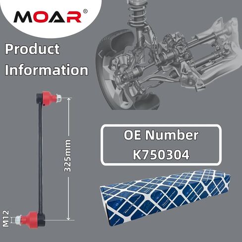 Moar for Ford Focus C-Max Escape ｜ Front Sway Stabilizer Bar end Link Kit 2 PCS اليسار واليمين ｜ OE#： K80880 Black in Kuwait