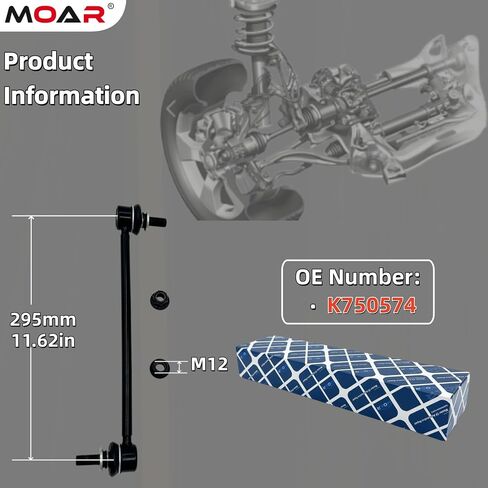 MOAR For Ford Focus C-Max Escape｜Front Sway Stabilizer Bar End Link Kit 2 Pcs Left & Right｜OE#：K80880 Black in Saudi Arabia