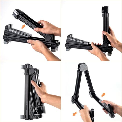 Adjustable, Portable Folding Univerial A-Frame Guitar Stand for Acoustic, Classical, Electric Guitars, Bass, Ukulele, Banjo in Saudi Arabia