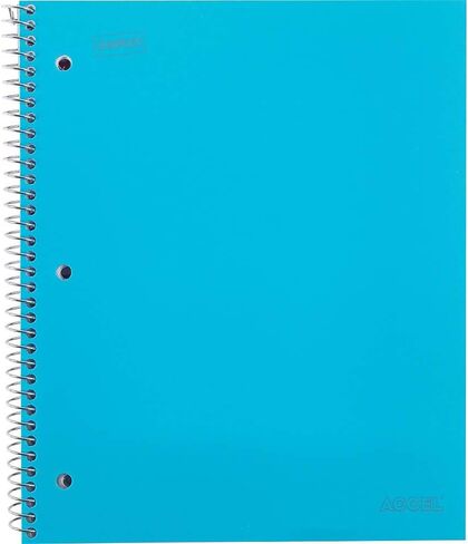 STAPLES 918953 Accel 1-Subject Notebook 8.5-Inch x 11-Inch College Ruled 100 Sh. Black in Saudi Arabia