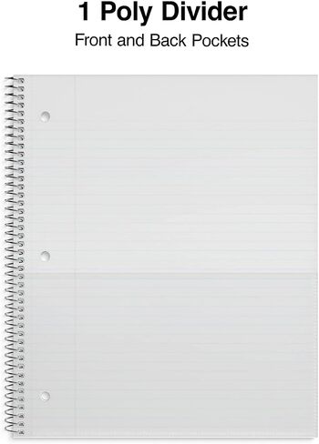 STAPLES 918953 Accel 1-Subject Notebook 8.5-Inch x 11-Inch College Ruled 100 Sh. Black in Saudi Arabia