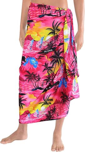 La Leela Men's Sarong Swim Bath Pareo Aloha in Kuwait