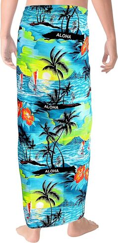La Leela Men's Sarong Swim Bath Pareo Aloha in Kuwait