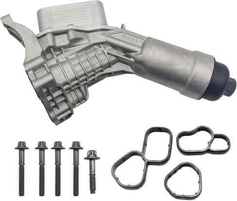 AMCC Engine Oil Cooler Filter Housing Compatible with BMW 330e 330i 430i 530i 630i 730Li X3 X4 X5 X6 Z4 Replaces: 11428651710, 11428580414 in Kuwait