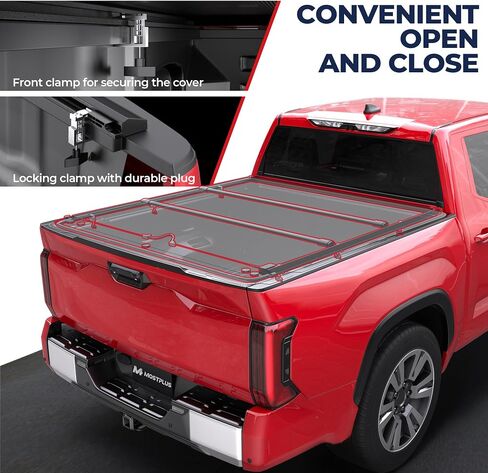 غطاء سرير تونيو من الفينيل الناعم القابل للطي من MOSTPLUS متوافق مع 2000-2006 Toyota Tundra على سرير Fleetside العلوي بطول 6.5 قدم in Saudi Arabia