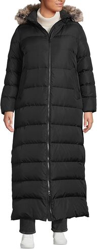 Lands' End Womens Maxi Down Coat Black Regular X-Small in Saudi Arabia