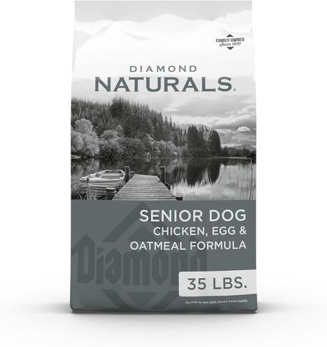 DIAMOND NATURALS Senior Real Meat Recipe Premium Dry Dog Food with Real Cage Free Chicken 6lb in Saudi Arabia