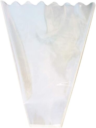 BBJ WRAPS Clear Flower Bags For Bouquets Waterproof And Durable Bouquet Sleeves For Florists, Flower Cellophane Bags For Florist Arrangements Supplies, 9x2.6x16 Inch, 100 Counts（S in Saudi Arabia
