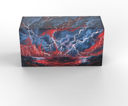 AI Armor (Red/Blue Storm) 200+ بطاقة مخصصة MTG Commander Dual Deck Box مع التخزين in Saudi Arabia