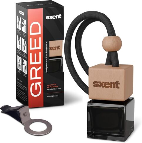 SXENT Savage Car Air Freshener for Men | Formaldehyde-Free Long-Lasting Fragrance Inspired by Sauvage | Vent-Clip or Hanging Black Diffuser in Saudi Arabia