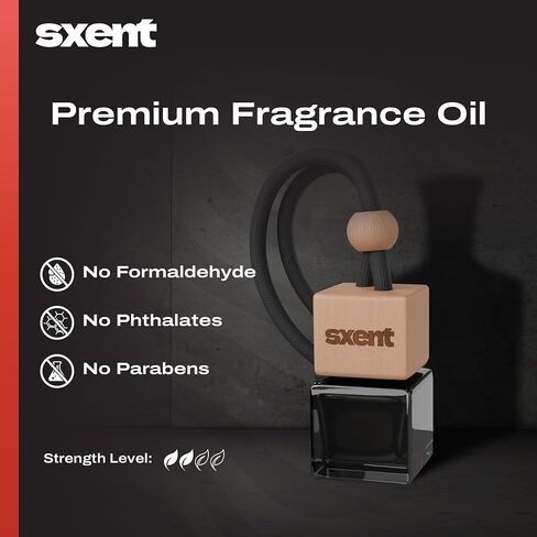 SXENT Savage Car Air Freshener for Men | Formaldehyde-Free Long-Lasting Fragrance Inspired by Sauvage | Vent-Clip or Hanging Black Diffuser in Saudi Arabia