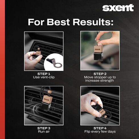 SXENT Savage Car Air Freshener for Men | Formaldehyde-Free Long-Lasting Fragrance Inspired by Sauvage | Vent-Clip or Hanging Black Diffuser in Saudi Arabia
