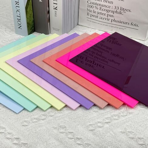 2pack Pastel Cell Cast Acrylic Sheets Raspberry Pink 1/8inch (3mm) 12x12 300x300mm Glossy Matte Laserable Plexiglass Sheets Plasitc Board for Laser Cutting Engraving DIY Project Craft Sign in Kuwait