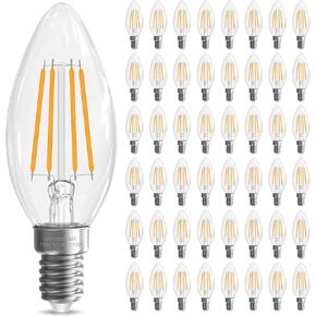 E12 Candelabra Bulb 40 Watt مكافئ ، E12 LED لمبة الثريا قابلة للثريات قابلة للثورة ، مصابيح ضوء شمعة B10 2700 كيل in Kuwait