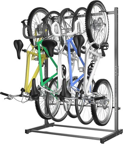 Walmann FreeStanding Bike Stand for Garage ، 4 دراجات تخزين الدراجات الرأسية موقف الثقيلة in Kuwait