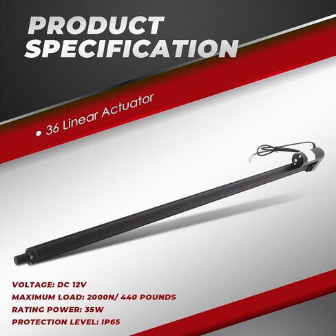 40 بوصة محرك خطي مجموعة 12V الخدمة الثقيلة 440 جنيه 2000N IP65 محرك حماية مستوى الحماية مع السكتة الدماغية in Kuwait