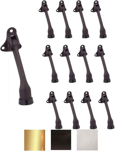 Litepak Rickdown Door Stop Premium حامل Flip Doorstop 4 "(Satin Nickel ، 2 Pack) in Kuwait