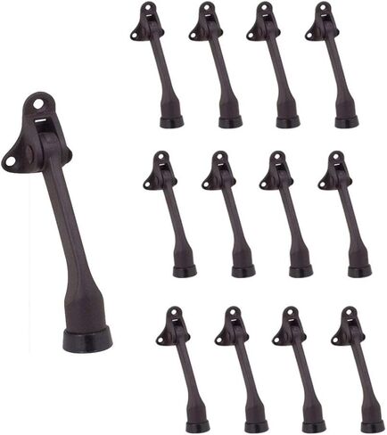 Litepak Rickdown Door Stop Premium حامل Flip Doorstop 4 "(Satin Nickel ، 2 Pack) in Kuwait