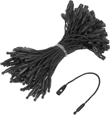 Meccanixity Cotton Hang Tag String Snap Lock Lock Pins Tag Tag Tag Tard Tags Ties White 4.7 بوصة حزمة 100 in Saudi Arabia