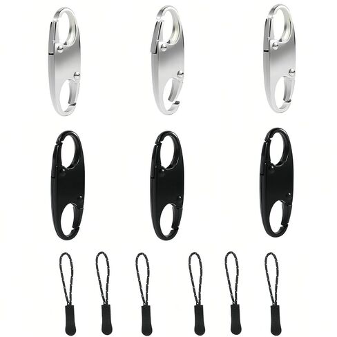 Universal Zipper Repair Kit - 3-Size Double-Sided Zippers Slider Replacement with Zipper Pull for Jackets, Luggage, Backpacks & Outdoor Gear | No-Sew Installation in Saudi Arabia