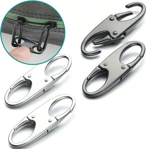 Universal Zipper Repair Kit - 3-Size Double-Sided Zippers Slider Replacement with Zipper Pull for Jackets, Luggage, Backpacks & Outdoor Gear | No-Sew Installation in Saudi Arabia