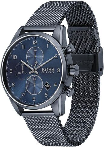 BOSS Men’s Quartz Watch – Grey Dial with Stainless Steel Strap – Sleek and Modern Everyday Timepiece in Saudi Arabia
