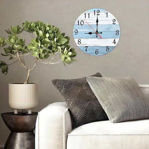Lancholy Forest Path Mushroom Clock Wall Decor 10-Inch Wooden Wall Clock, Silent Movement, Battery Operated (AA Batteries Not Included), Artistic Home Decor, Perfect for Home Accents in Kuwait
