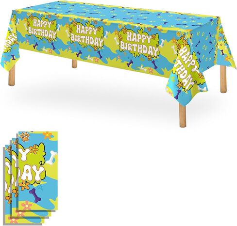 OQOQ Spider Party Party TableCloth (3 عبوات) ، 108 × 54 بوصة اللون الأحمر الأزرق العنكبوت الأزرق على شبكة الإنترنت تغطية الجدول القابل للتصرف in Kuwait