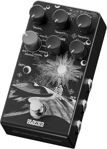 Sprout Modulation Guitar Pedal for Electric Guitar with CTRL Input, Digital Guitar Pedal with 9 Effects Rotary,Chorus,Flanger,Analog Dry Through,True Bypass, Tap Tempo,Presets in Saudi Arabia