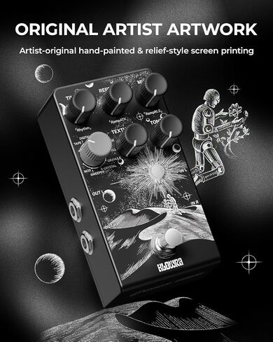 Sprout Modulation Guitar Pedal for Electric Guitar with CTRL Input, Digital Guitar Pedal with 9 Effects Rotary,Chorus,Flanger,Analog Dry Through,True Bypass, Tap Tempo,Presets in Saudi Arabia
