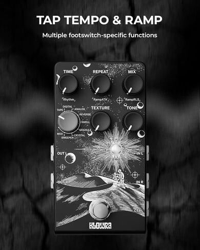 Sprout Modulation Guitar Pedal for Electric Guitar with CTRL Input, Digital Guitar Pedal with 9 Effects Rotary,Chorus,Flanger,Analog Dry Through,True Bypass, Tap Tempo,Presets in Saudi Arabia