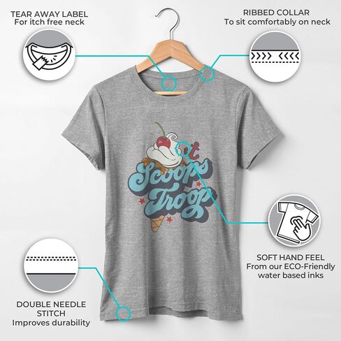 Fifth Sun Stranger Things Scoops Troops Girls Short Sleeve Tee Shirt in Saudi Arabia
