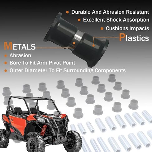 A-Arm Control Arms Bushing Kit Replacement for Can Am Commander 800, Commander 800 Max, Commander 1000, Commander 1000 Max, Replaces ‎‎706200181 706201062 706200678 706202445 CT-026 in Saudi Arabia
