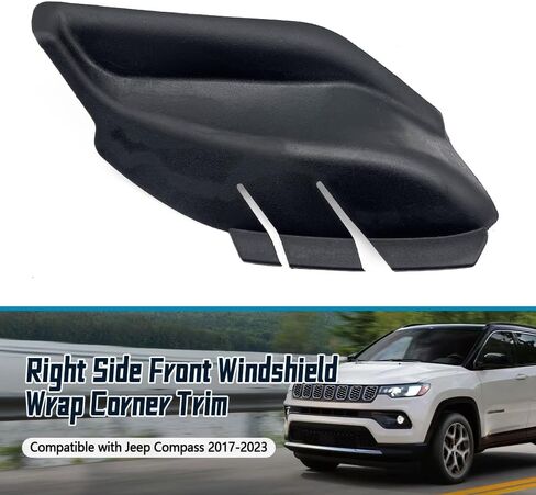Front Windshield Wrap Corner Trim Left Side Fit for Jeep Compass 2017-2023 Replace 7AA47RXFAA 5UT13RXFAB 53223829 in Saudi Arabia