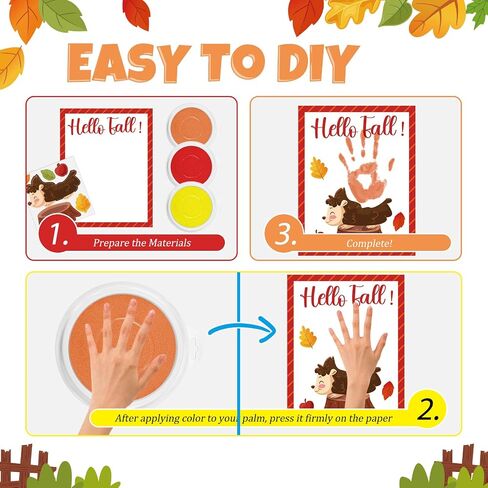 Cinrobiye 24 Set Fishbowl Paper Craft Kits Under The Sea Animal Handprint Art Craft Kits DIY Hand Print Paper Crafting for Home Preschool Classroom Summer Beach Party Activities Project Supplies in Saudi Arabia