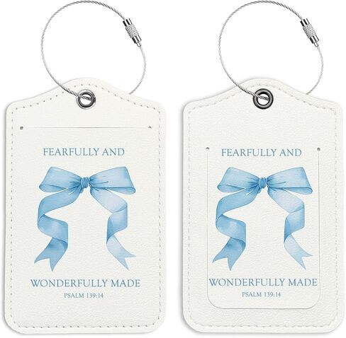 Preppy Black Bow Playing Cards Luggage Tags for Suitcases, Spade Luggage Tag, Preppy Gifts, Back to School, Trendy 2 Pack Luggage Tags for Travel, Teen Girls Gifts Suitcase Tags in Saudi Arabia