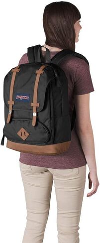 حقيبة كتف من Jansport Cortlandt Laptop ، Juniper العميق ، 15 بوصة كمبيوتر محمول كتف من الجلد المحمول مع مقصورة كبيرة ، أحزمة مبطنة للرجال والنساء in Kuwait