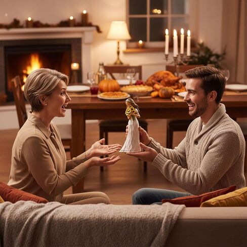 نان زاي نان فانغ هدايا للنساء أصدقاء ابنة الابنة دعم ملهمة هدايا عباد الشمس للنساء عيد ميلاد 6.7 "التماثيل المنحوتة باليد ديكور المنزل in Kuwait