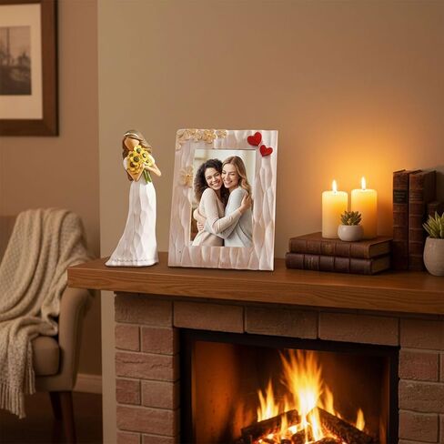 نان زاي نان فانغ هدايا للنساء أصدقاء ابنة الابنة دعم ملهمة هدايا عباد الشمس للنساء عيد ميلاد 6.7 "التماثيل المنحوتة باليد ديكور المنزل in Kuwait