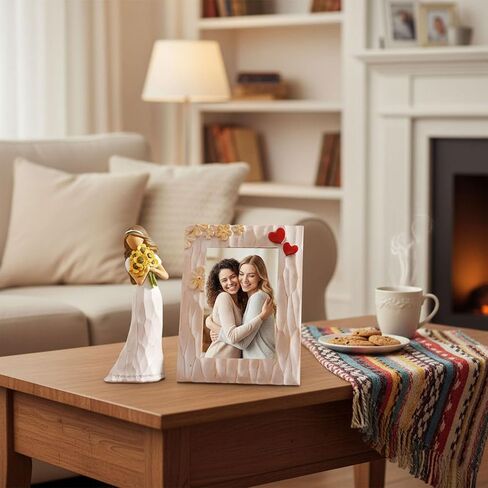 نان زاي نان فانغ هدايا للنساء أصدقاء ابنة الابنة دعم ملهمة هدايا عباد الشمس للنساء عيد ميلاد 6.7 "التماثيل المنحوتة باليد ديكور المنزل in Kuwait