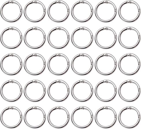 Framendino, 30 Pack Gold Trigger Spring O Rings 1 Inch Round Ring Circle Key Buckles for Keychain Handbag DIY Accessories in Saudi Arabia
