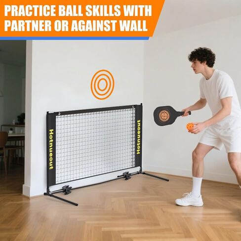 5FT Mini Pickleball Net, Portable Game Pickleball Practice Net for Driveway, Outdoor Indoor Home Small Pickle Ball Equipment Dink Training Aid in Saudi Arabia