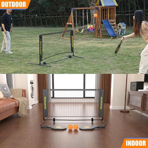 5FT Mini Pickleball Net, Portable Game Pickleball Practice Net for Driveway, Outdoor Indoor Home Small Pickle Ball Equipment Dink Training Aid in Saudi Arabia