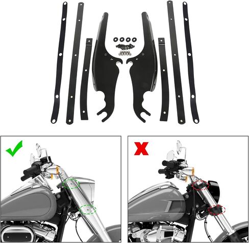 TCT-MT Windshield Bracket Kits Fit for Harley Softail FLS FLST FLSTC FLSTF FLSTFB Fat Boy in Saudi Arabia
