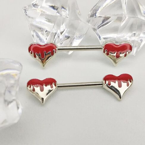 TFENY SJGF14G 16G 316L Skull Nipple Rings Stainless Steel Nopple Barbells Piercing Jewelry for Women in Saudi Arabia