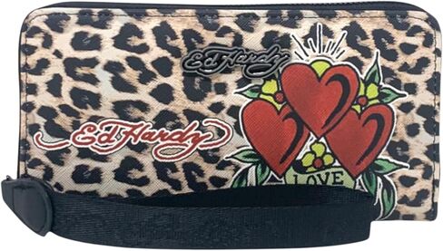 محفظة ED HARDY النسائية بسحاب حول المعصم مع حزام المعصم in Kuwait