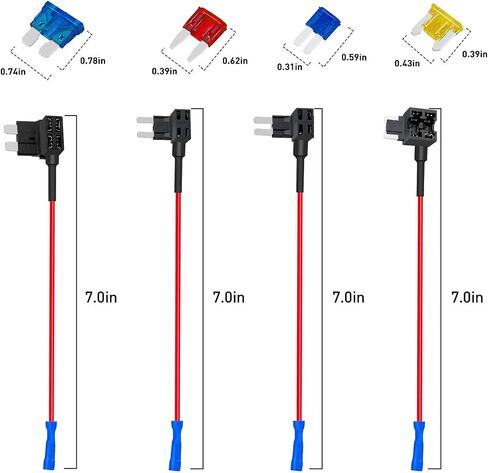 FXC 16 Pack 12V Car Add-A-Circuit Fuse Tap Standard Mini Micro2 Low Profile Taps 4 Types Ato ATC ATC ATM APM لقارب شاحنة السيارة in Saudi Arabia