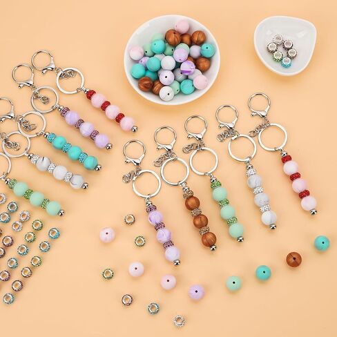 200 pcs faux fux fur pom beads 20 colors pom poms for trafts beads for pens beadsable for diy lessjs keychain make and handicrafts accessories in Kuwait