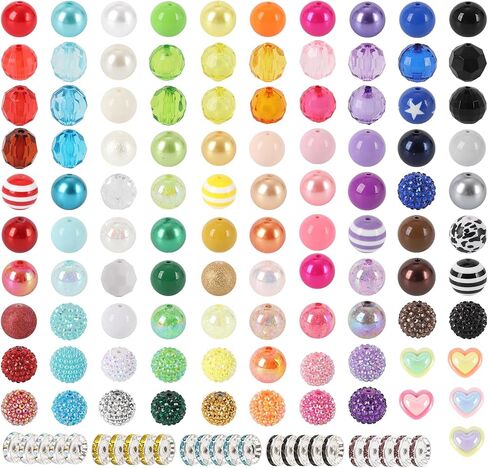 200 pcs faux fux fur pom beads 20 colors pom poms for trafts beads for pens beadsable for diy lessjs keychain make and handicrafts accessories in Kuwait